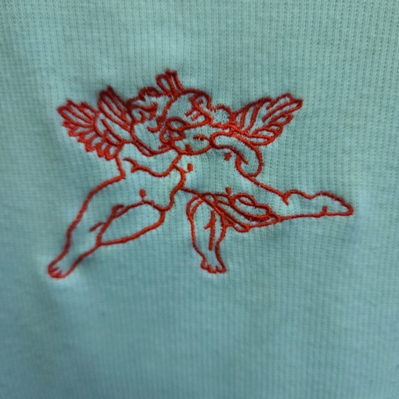 Embroidered angels tank top - Picture 2 of 4